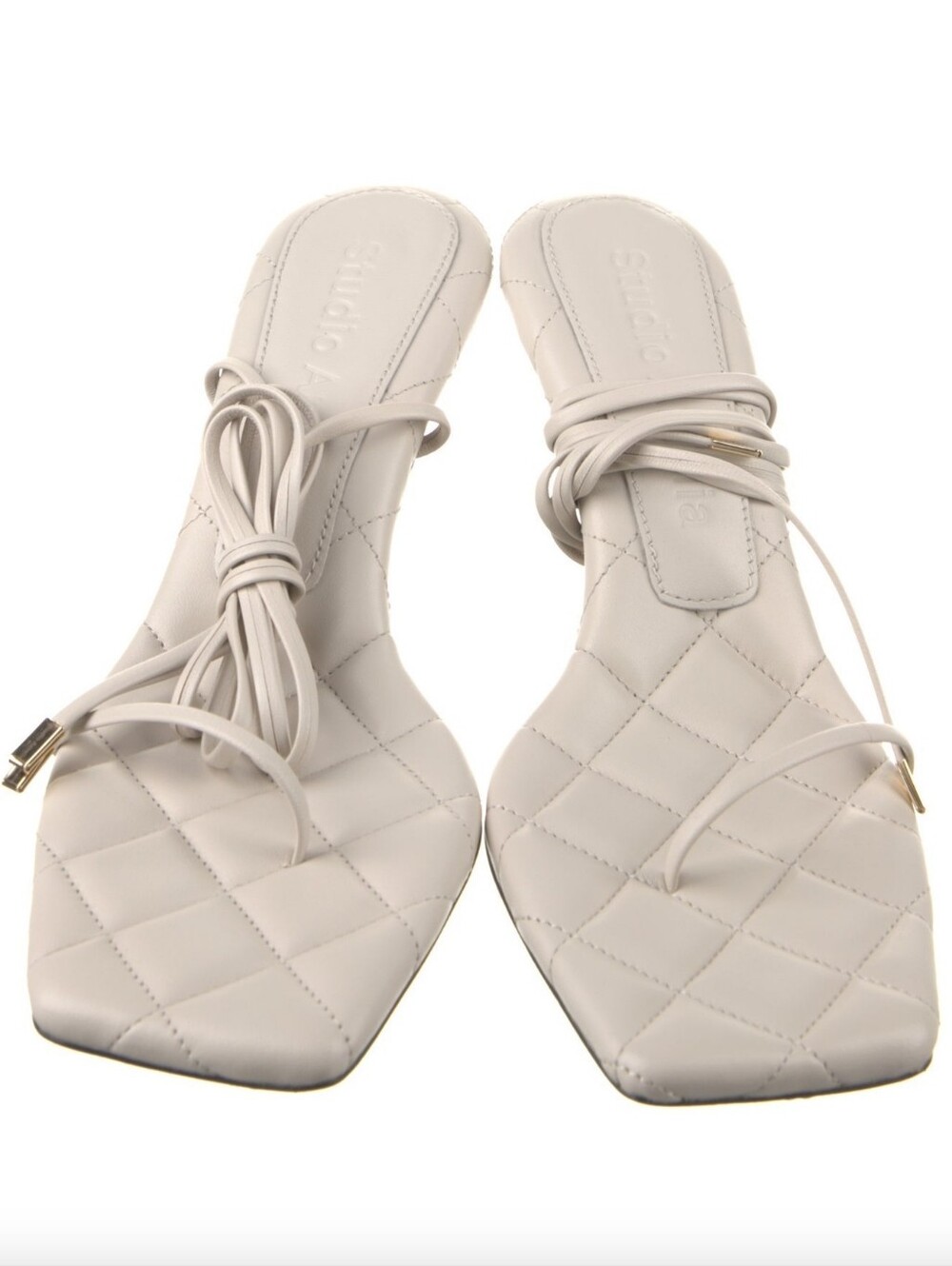 STUDIO AMELIA Strappy Kitten Heel Sandals